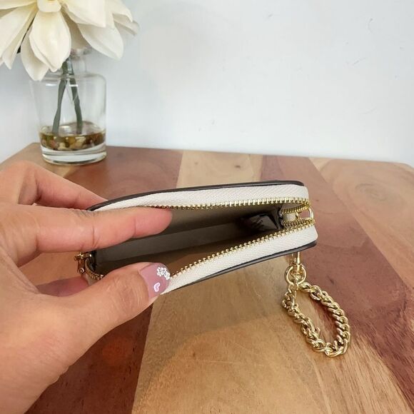 NWT Coach Zip Card Case In Signature Canvas With Floral Print - Picture 4 of 5